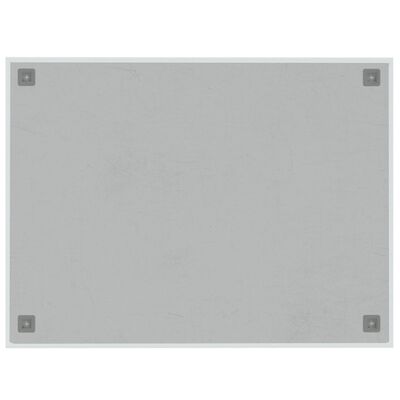 vidaXL Πίνακας Επιτοίχιος Μαγνητικός Λευκός 80 x 60 εκ. Ψημένο Γυαλί