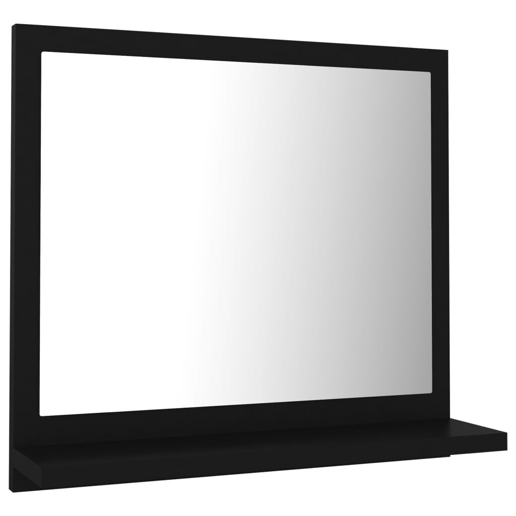 vidaXL Καθρέφτης Μπάνιου Μαύρος 40 x 10,5 x 37 εκ. Επεξ. Ξύλο