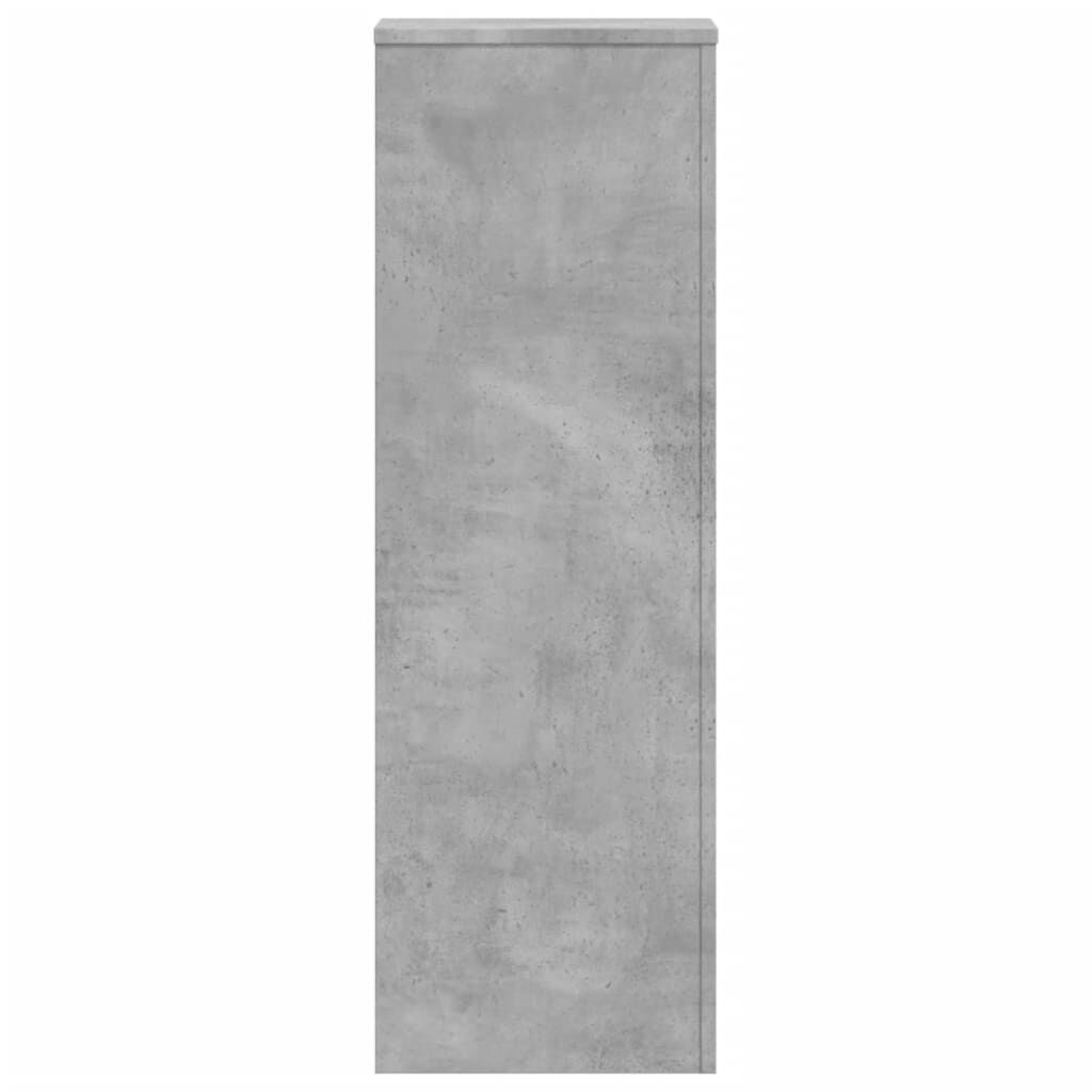 vidaXL Βάσεις Φυτών Γκρι Σκυρ. 33x33x100 εκ. Επεξεργασμένο Ξύλο