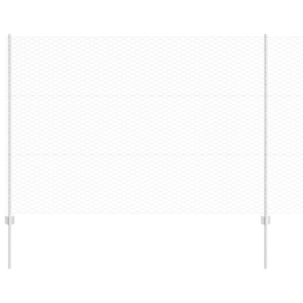 vidaXL Τείχος και Πόστ Ασημί 1,5 x 50 m Ατσάλι