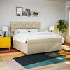 vidaXL &Kappa;&rho;&epsilon;&beta;ά&tau;&iota; Boxspring &mu;&epsilon; &Sigma;&tau;&rho;ώ&mu;&alpha; &Kappa;&rho;&epsilon;&mu; 180x200 &epsilon;&kappa;. &Upsilon;&phi;&alpha;&sigma;&mu;ά&tau;&iota;&nu;&omicron;