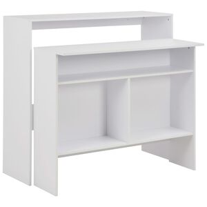 vidaXL &Tau;&rho;&alpha;&pi;έ&zeta;&iota; &Mu;&pi;&alpha;&rho; &mu;&epsilon; 2 &Epsilon;&pi;&iota;&phi;ά&nu;&epsilon;&iota;&epsilon;&sigmaf; &Lambda;&epsilon;&upsilon;&kappa;ό 130 x 40 x 120 &epsilon;&kappa;.