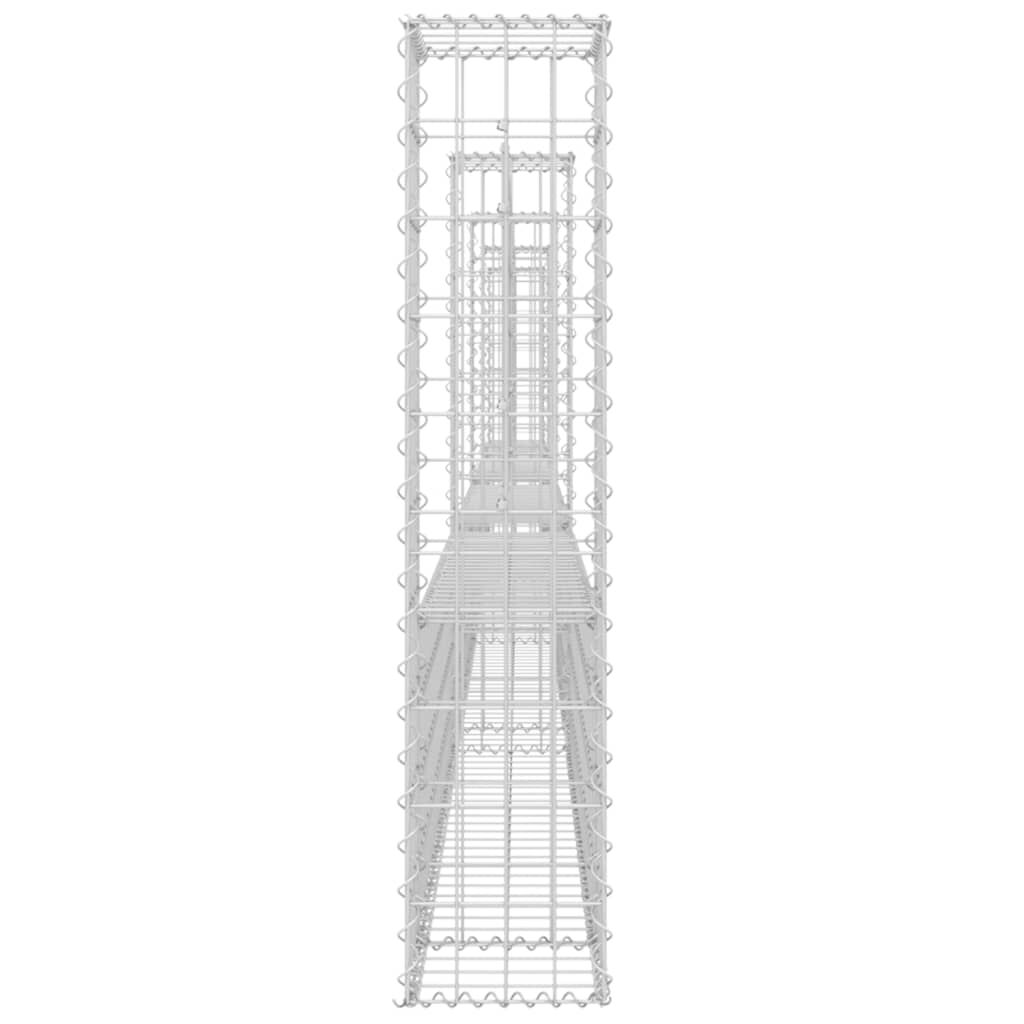 vidaXL Συρματοκιβώτια Στύλοι σε U Σχήμα 5 τεμ. 500x20x100 εκ Σιδερένια