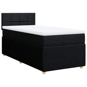 vidaXL &Kappa;&rho;&epsilon;&beta;ά&tau;&iota; Boxspring &mu;&epsilon; &Sigma;&tau;&rho;ώ&mu;&alpha; &Mu;&alpha;ύ&rho;&omicron; 100 x 200 &epsilon;&kappa;. &Upsilon;&phi;&alpha;&sigma;&mu;ά&tau;&iota;&nu;&omicron;