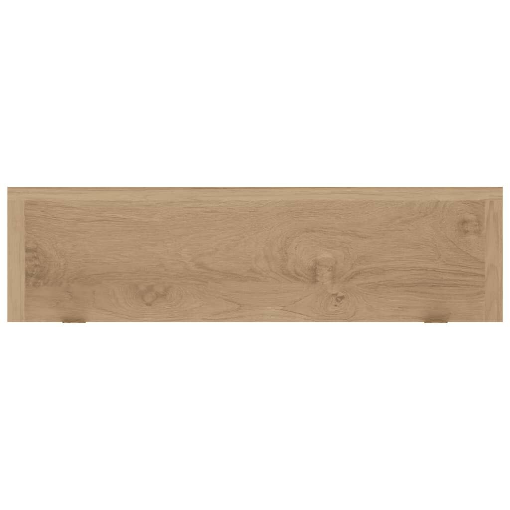 vidaXL Ράφια Τοίχου 2 τεμ. 60 x 15 x 4 εκ. από Μασίφ Ξύλο Teak