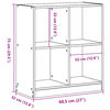 vidaXL Βιβλιοθήκη Γκρι Sonoma 68,5x32x75 κ. από Επεξεργ. Ξύλο