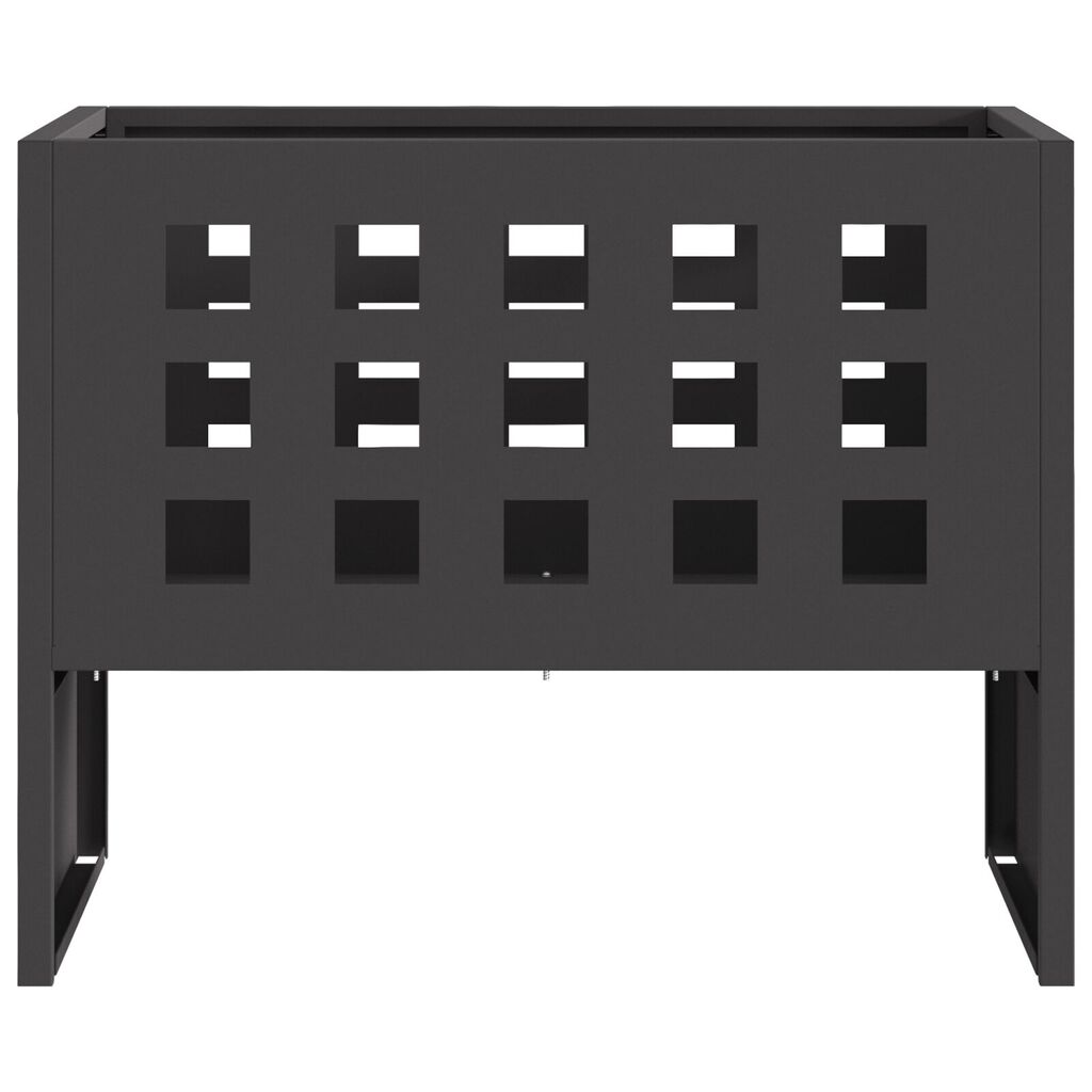vidaXL Εστία Φωτιάς Ορθογώνια Μαύρη 50x30x40 εκ. Ατσάλι