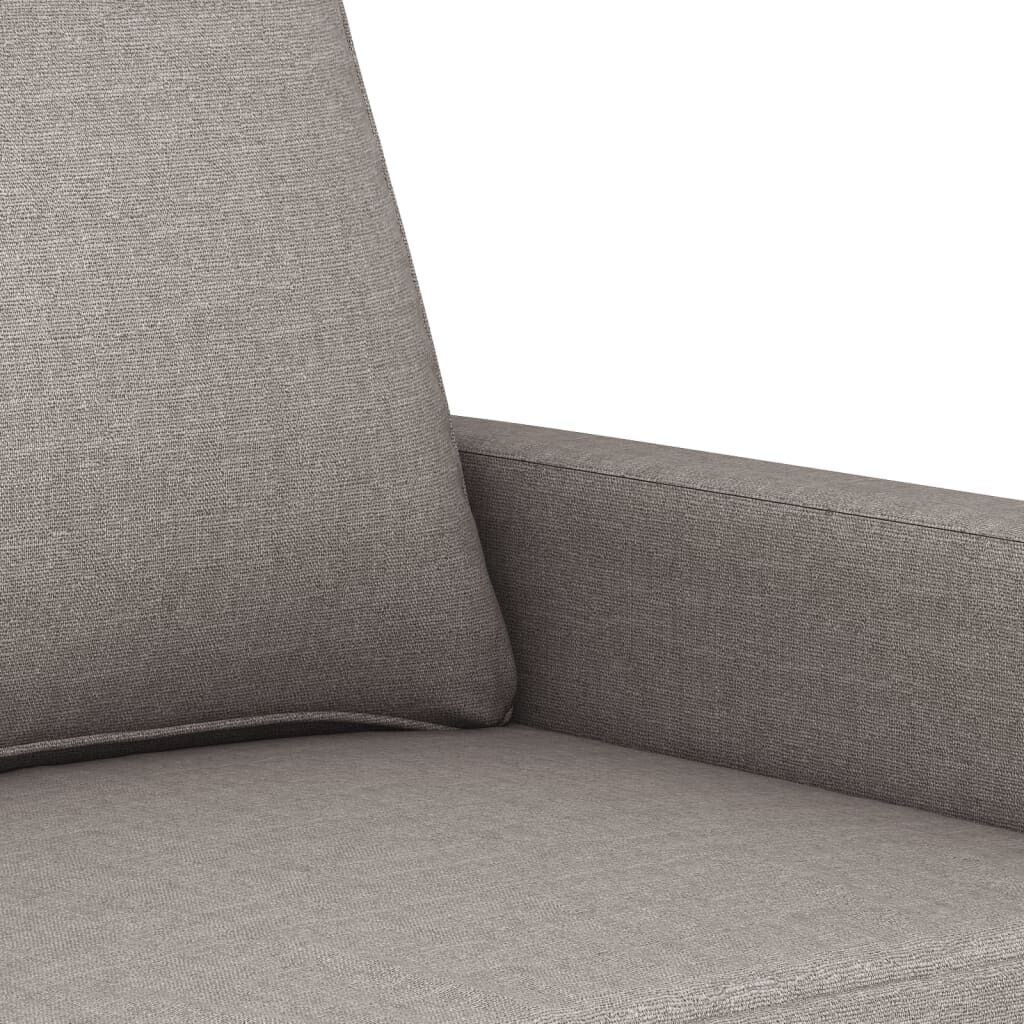 vidaXL Καναπές Διθέσιος Taupe 140 εκ. Υφασμάτινος