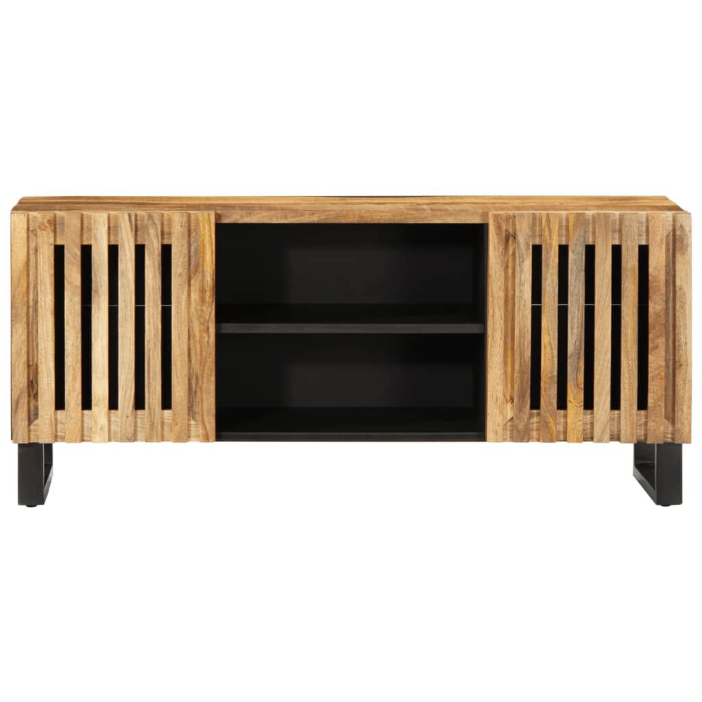 vidaXL Έπιπλο Τηλεόρασης 105 x 34 x 46 εκ. Μασίφ Ακατέργ. Ξύλο Μάνγκο