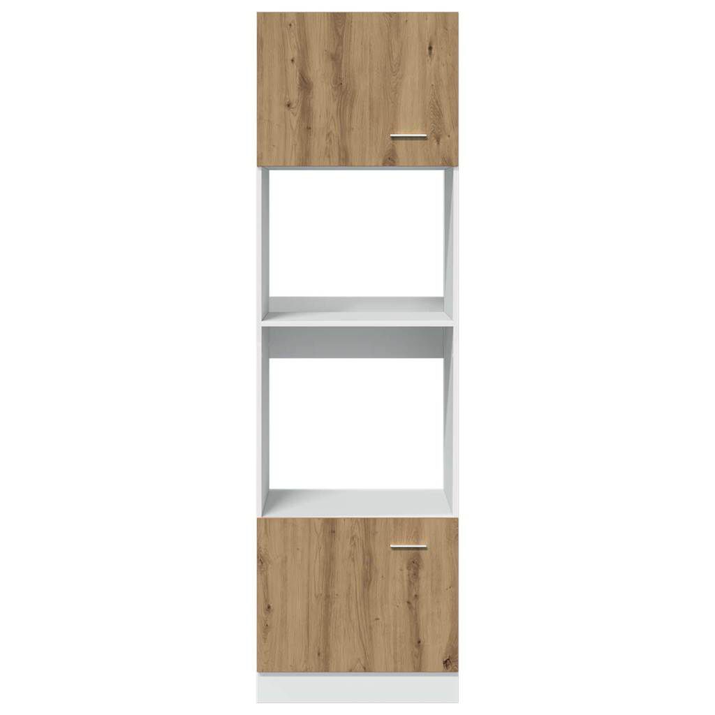 vidaXL Ντουλάπι φούρνου μικροκυμάτων Lyon Artisan Oak