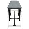 vidaXL Πάγκος Τραπεζαρίας Ανοιχτό Γκρι 186x32x45 εκ. Ατσάλι / Ύφασμα