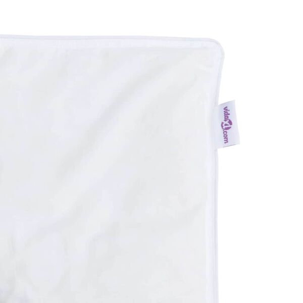 vidaXL Σετ Παπλωμάτων με μαξιλάρι 2 pcs Λευκό 135 x 220 εκ. Πούπουλο