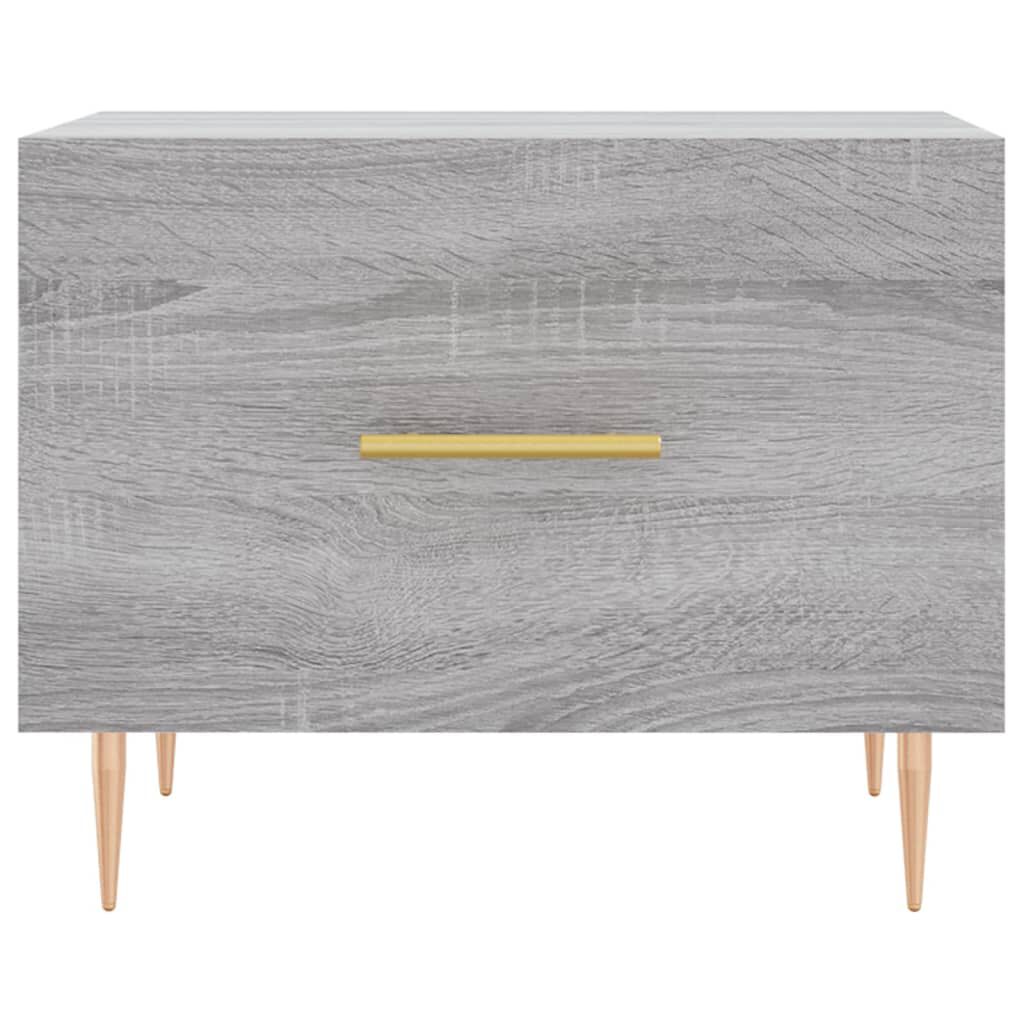 vidaXL Τραπεζάκι Σαλονιού Γκρι Sonoma 50x50x40 εκ. Επεξεργασμένο Ξύλο