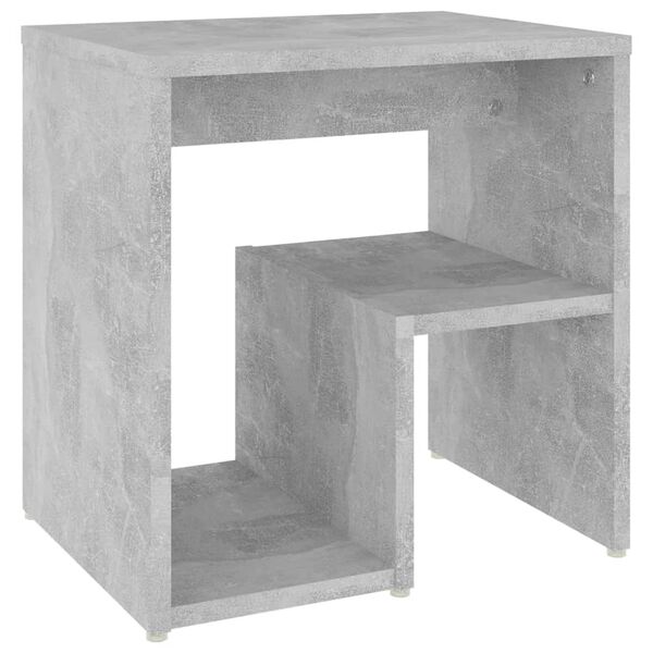 vidaXL Κομοδίνα 2 τεμ. Γκρι Σκυροδέμ. 40 x 30 x 40 εκ. από Επεξ. Ξύλο