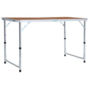 vidaXL &Tau;&rho;&alpha;&pi;έ&zeta;&iota; &Kappa;ά&mu;&pi;&iota;&nu;&gamma;&kappa; &Pi;&tau;&upsilon;&sigma;&sigma;ό&mu;&epsilon;&nu;&omicron; 120 x 60 &epsilon;&kappa;. &Alpha;&lambda;&omicron;&upsilon;&mu;&iota;&nu;ί&omicron;&upsilon;