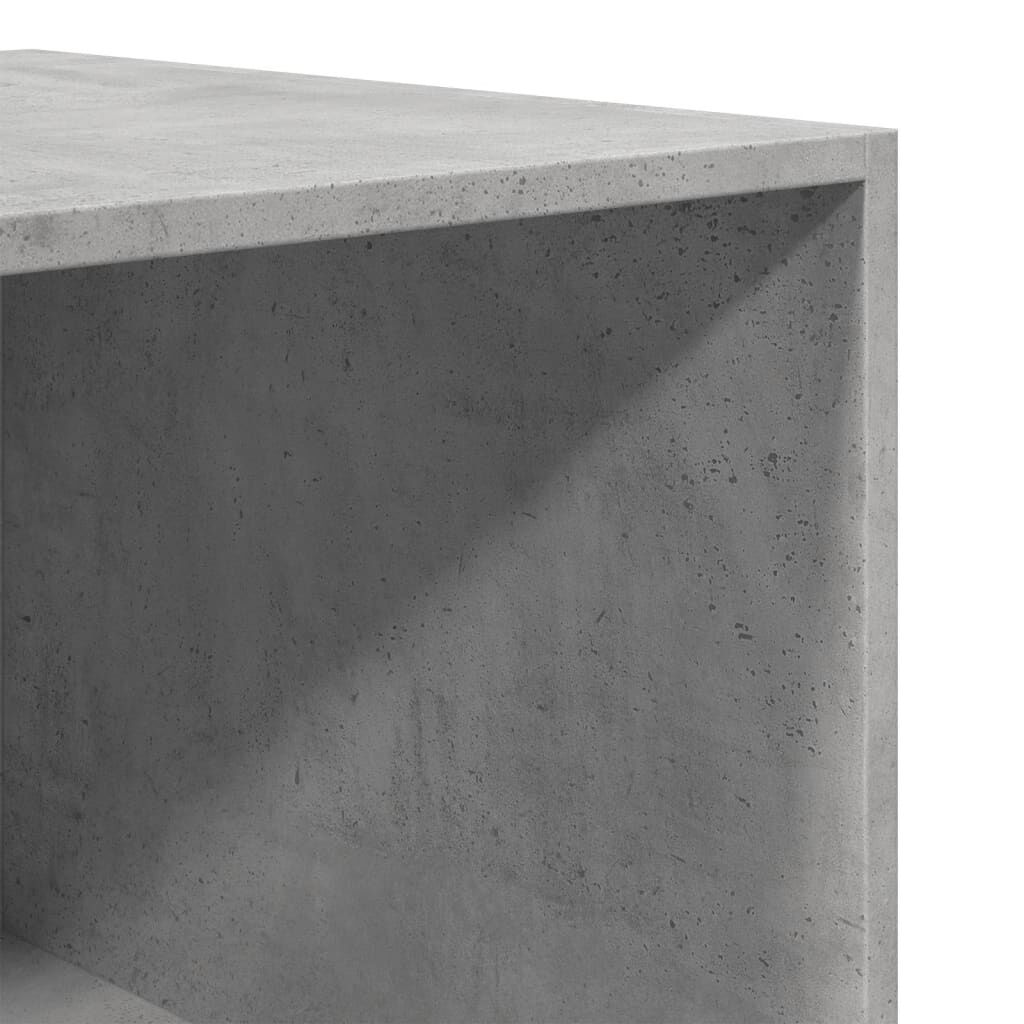 vidaXL Ντουλάπα Γκρι του Σκυροδέματος 100x50x200εκ. Επεξεργασμένο Ξύλο