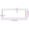 vidaXL Πάγκος Μπάνιου Αν. Καφέ 100x40x(2-6) εκ. Επεξεργ. Μασίφ Ξύλο