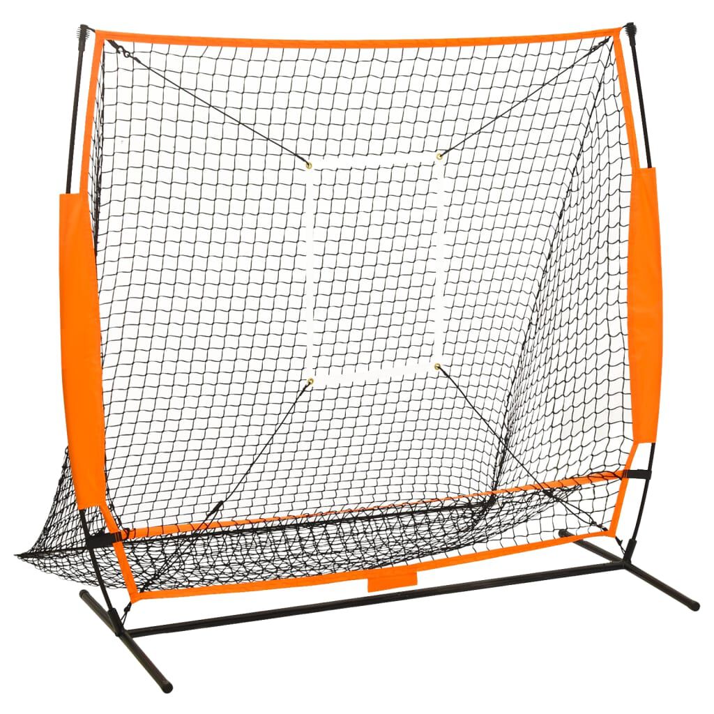 vidaXL Δίχτυ Εξάσκησης Μπέιζμπολ Μαύρο 174 x 76 x 158,5 εκ.
