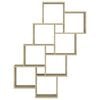 vidaXL Ράφι Κύβος Τοίχου Sonoma Δρυς 90 x 15 x 119 εκ. από Επεξ. Ξύλο