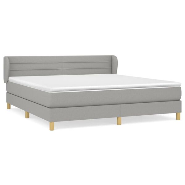 vidaXL &Kappa;&rho;&epsilon;&beta;ά&tau;&iota; Boxspring &mu;&epsilon; &Sigma;&tau;&rho;ώ&mu;&alpha; &Alpha;&nu;. &Pi;&rho;ά&sigma;&iota;&nu;&omicron; 160x200&epsilon;&kappa; &Upsilon;&phi;&alpha;&sigma;&mu;ά&tau;&iota;&nu;&omicron;