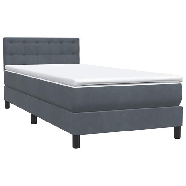 vidaXL &Kappa;&rho;&epsilon;&beta;ά&tau;&iota; Boxspring &mu;&epsilon; &Sigma;&tau;&rho;ώ&mu;&alpha; &Sigma;&kappa;&omicron;ύ&rho;&omicron; &Gamma;&kappa;&rho;&iota; 90x210 &epsilon;&kappa;. &Beta;&epsilon;&lambda;&omicron;ύ&delta;&iota;&nu;&omicron;