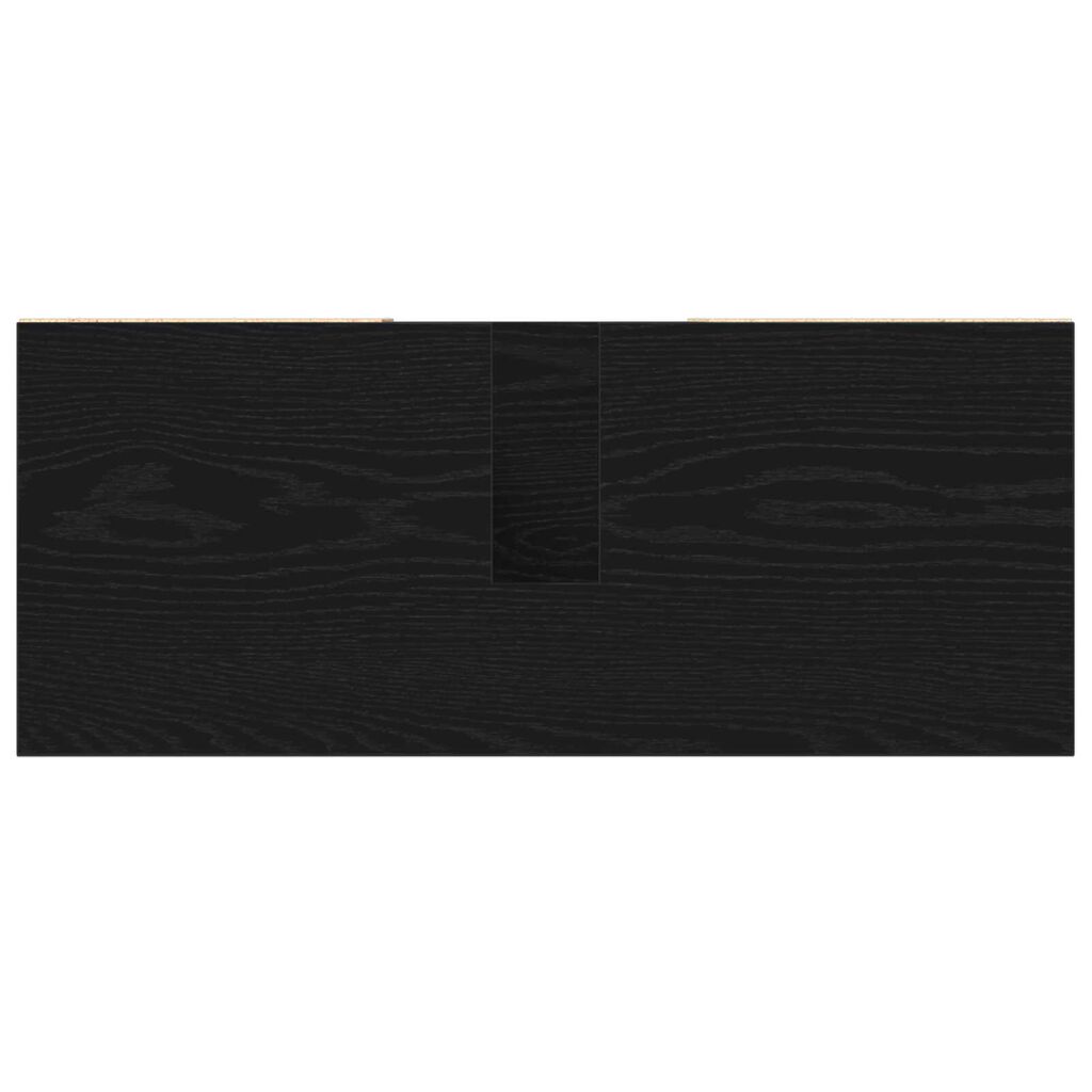 vidaXL Ντουλάπι Μπάνιου Μαύρη δρυς 80 x 33 x 60 εκ Επεξεργασμένο ξύλο