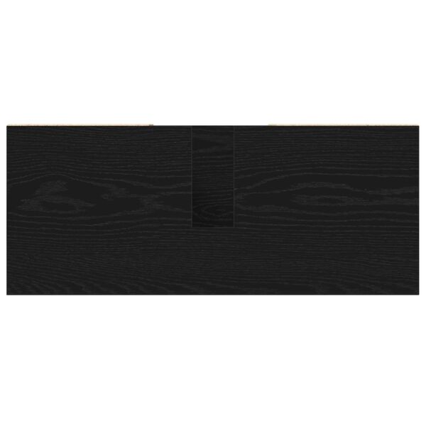 vidaXL Ντουλάπι Μπάνιου Μαύρη δρυς 80 x 33 x 60 εκ Επεξεργασμένο ξύλο