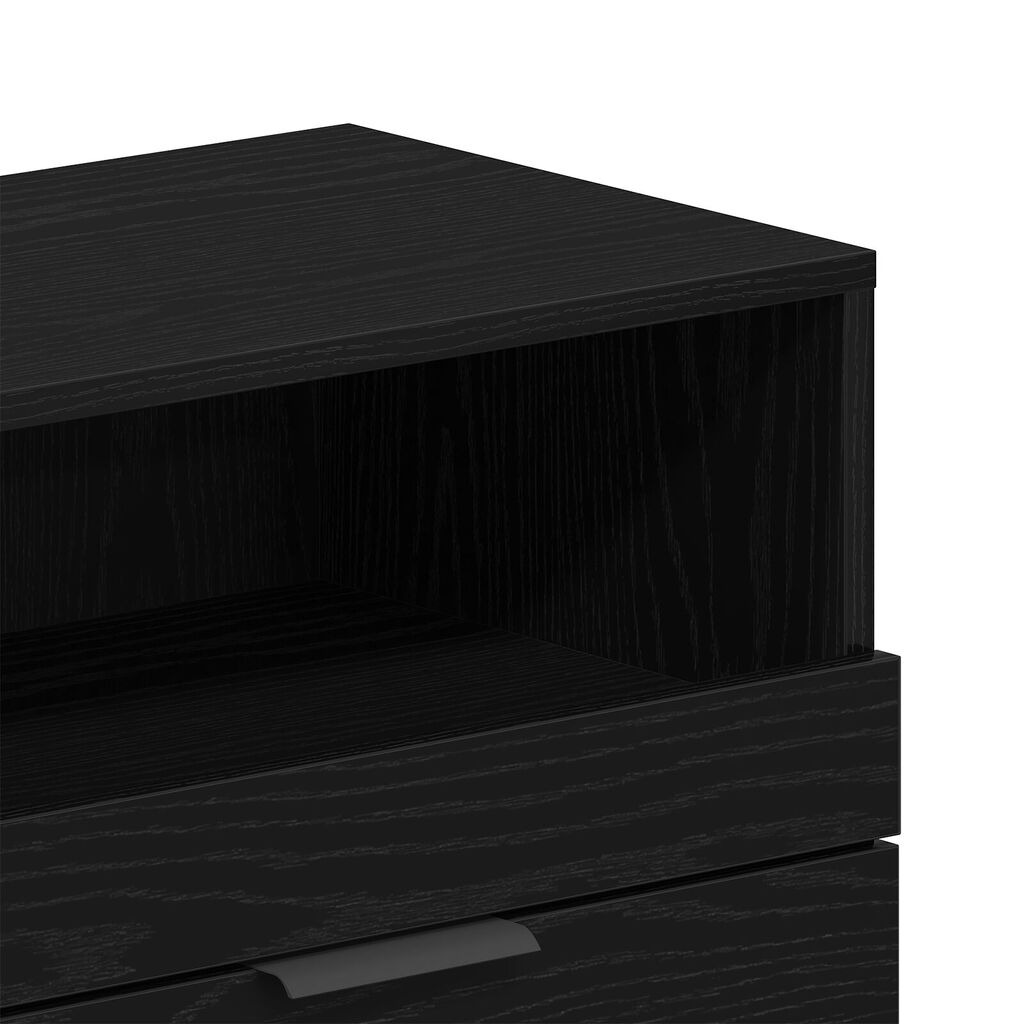 vidaXL Ντουλάπα τηλεόρασης Μαύρο Δρυς 150x33,5x45 εκ Επεξεργασμένο ξύλο