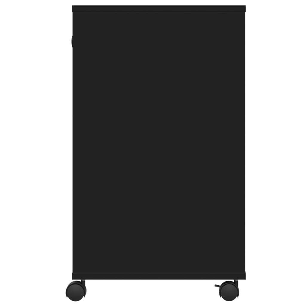 vidaXL Βάση Εκτυπωτή με Ρόδες Μαύρο 60x40x68,5 εκ.