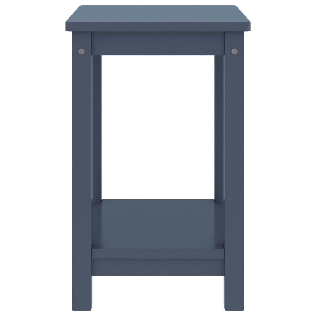 vidaXL Κομοδίνο Ανοιχτό Γκρι 35 x 30 x 47 εκ. από Μασίφ Ξύλο Πεύκου