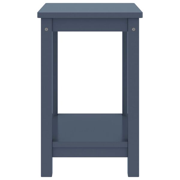 vidaXL Κομοδίνο Ανοιχτό Γκρι 35 x 30 x 47 εκ. από Μασίφ Ξύλο Πεύκου