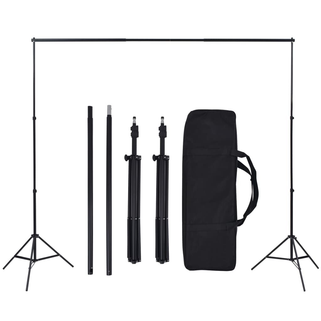 vidaXL Κιτ Φωτογραφικού Στούντιο με Softbox, Φόντο & Ανακλαστήρα