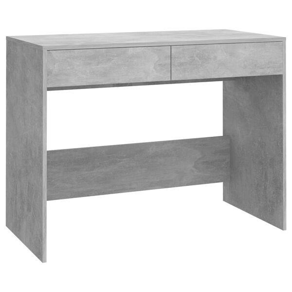 vidaXL Γραφείο Γκρι Σκυροδέματος 101x50x76,5 εκ. Επεξεργασμένο Ξύλο