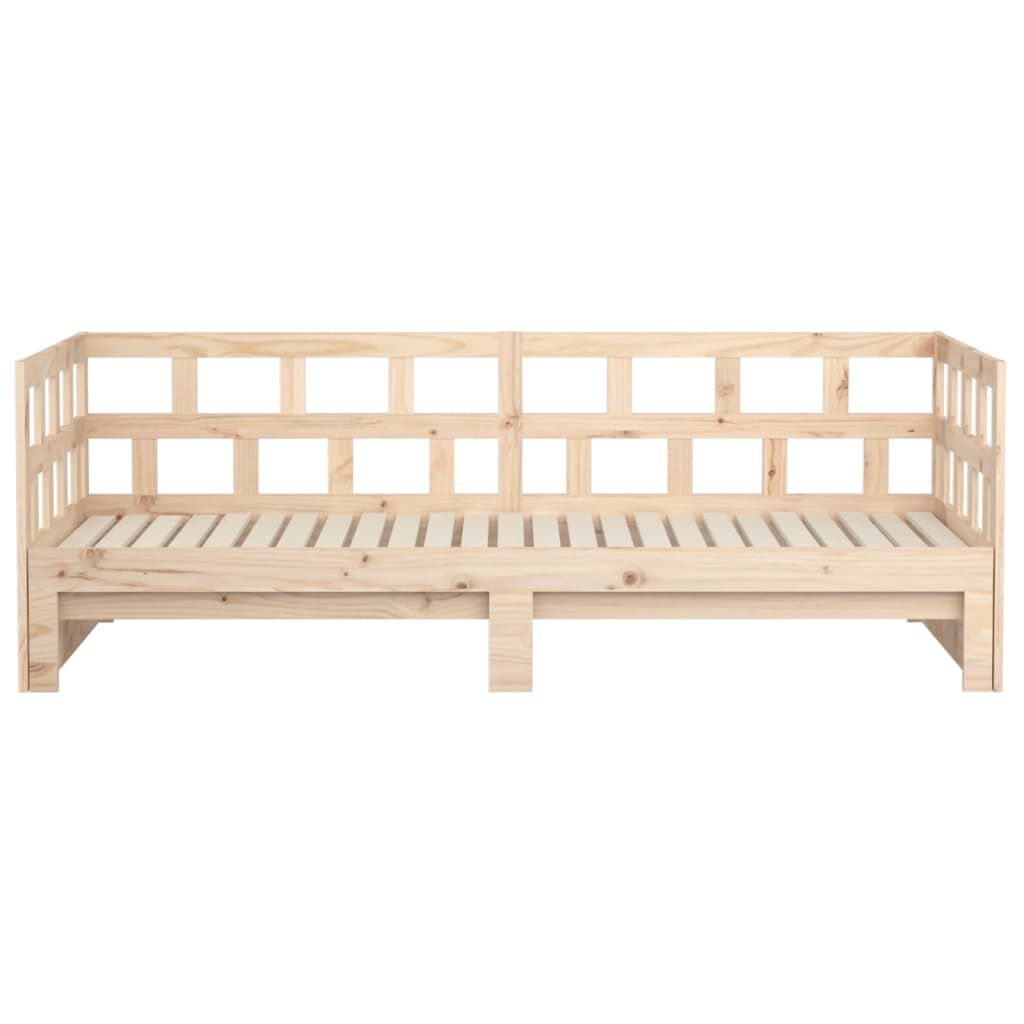 vidaXL Καναπές Κρεβάτι Συρόμενος 2x(90x200) εκ. από Μασίφ Πεύκο