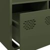 vidaXL Ραφιέρα Πράσινο Λαδί 101,5x39x103,5 εκ. από Ατσάλι