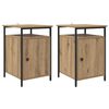 vidaXL &Kappa;&omicron;&mu;&omicron;&delta;ί&nu;&omicron; 2 pcs Artisan Oak 40 x 42 x 60 &epsilon;&kappa;. &Epsilon;&pi;&epsilon;&xi;&epsilon;&rho;&gamma;&alpha;&sigma;&mu;έ&nu;&omicron; &xi;ύ&lambda;&omicron;