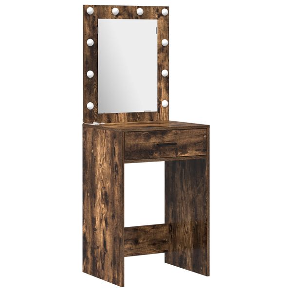 vidaXL Τραπέζι περιποίησης με συρτάρι 3 pcs Καφέ 40 x 41 x 135 εκ.