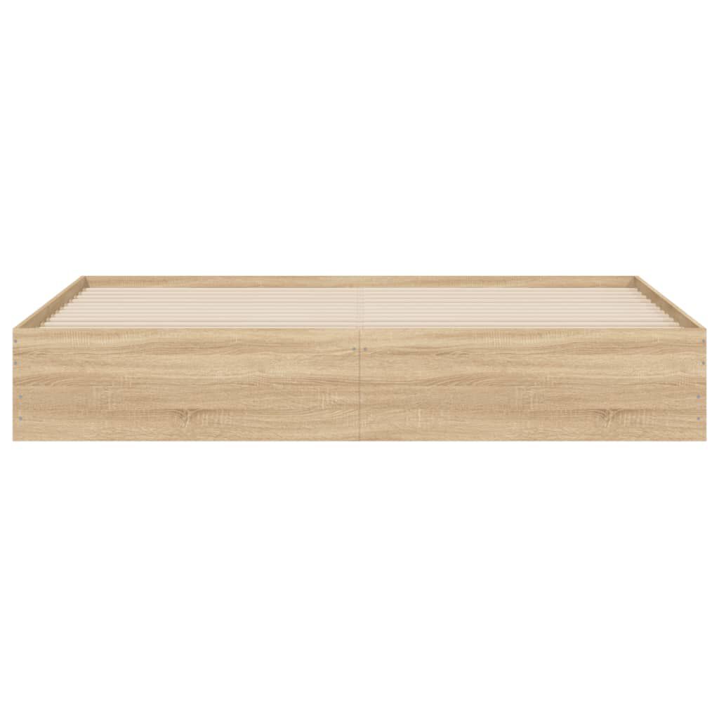 vidaXL Πλαίσιο Κρεβατιού με συρτάρια Sonoma Δρυς 160x200εκ. Επεξ. Ξύλο