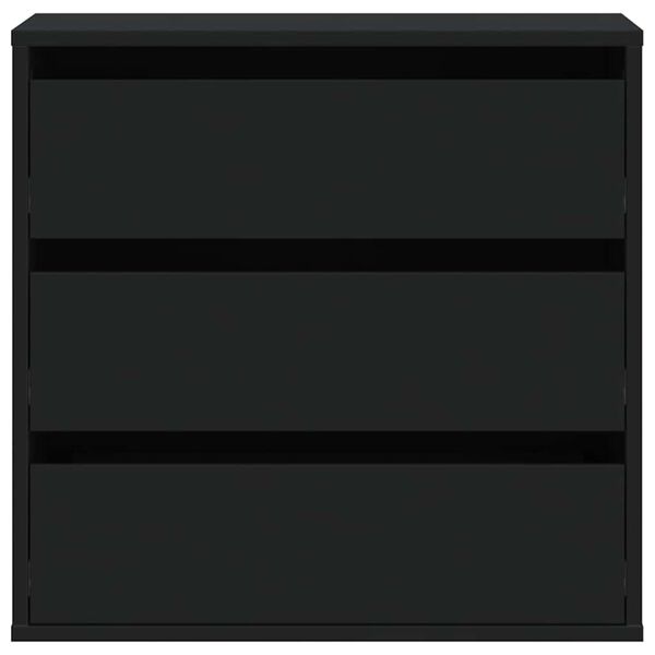 vidaXL Συρταριέρα Γωνιακή Μαύρη 60x41x58 εκ. από Επεξεργασμένο Ξύλο