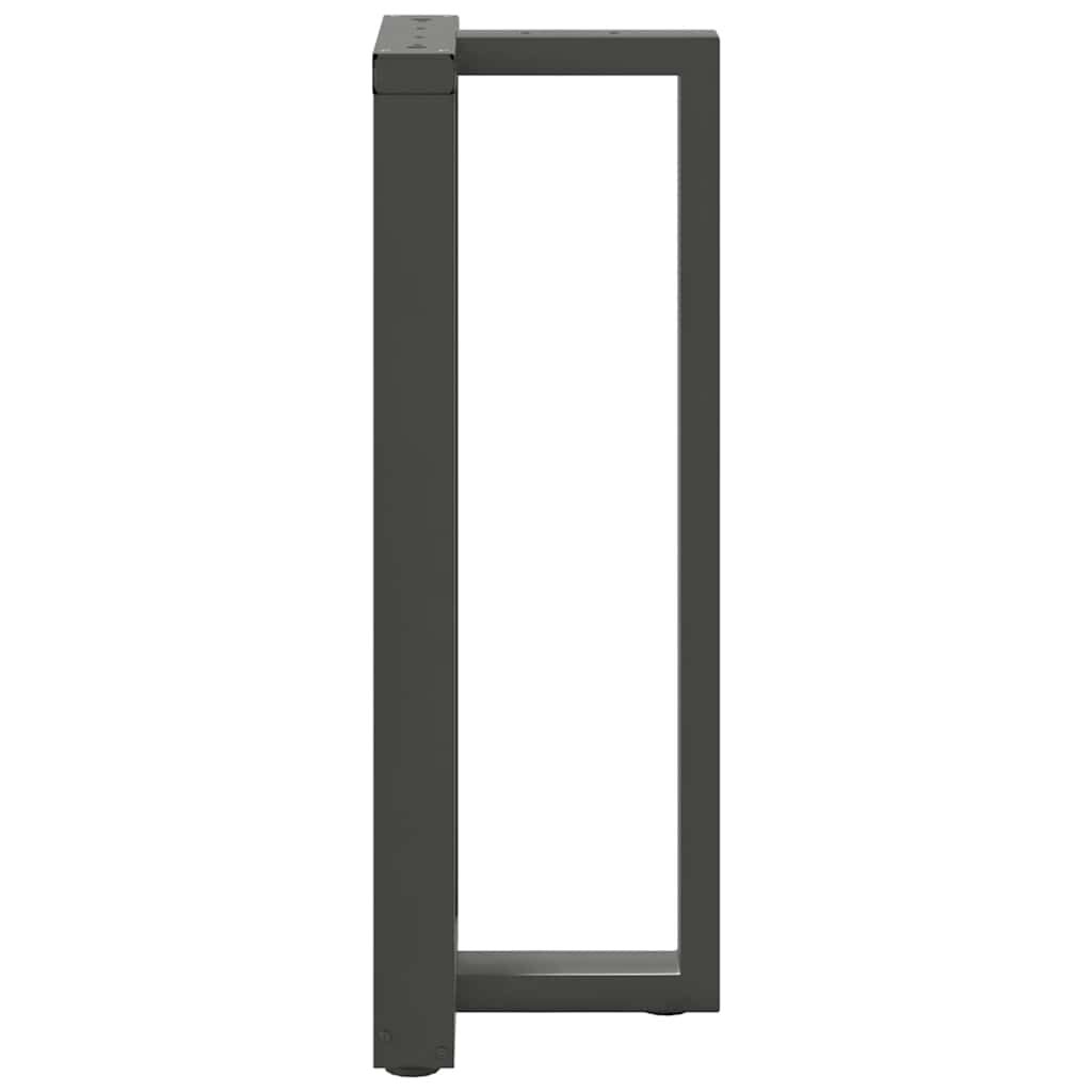 vidaXL Πόδια τραπεζιού μπαρ σχήμα T 2 τεμ. Ανθρακί 50x35x(100-101) εκ.