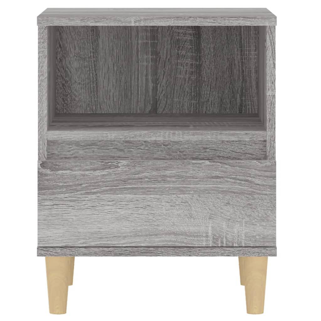 vidaXL Κομοδίνα 2 Τεμ. Γκρι Sonoma 40x35x50 εκ.
