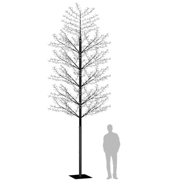 vidaXL Χριστουγεννιάτικο Δέντρο Κερασιά 2000 LED Μπλε Φως 500 εκ.