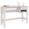 vidaXL Γραφείο HAMAR Λευκό 110 x 40 x 75 εκ. από Μασίφ Ξύλο Πεύκου