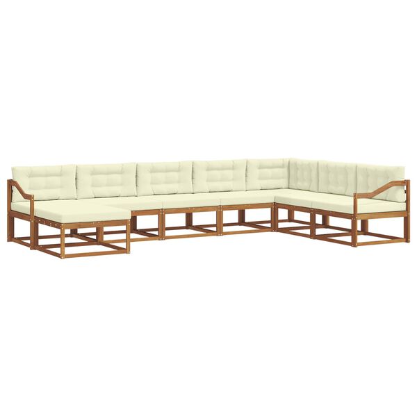 vidaXL &Sigma;&epsilon;&iota;&rho;ά &Kappa;&alpha;&nu;&alpha;&pi;έ &Epsilon;&xi;&omega;&tau;&epsilon;&rho;&iota;&kappa;&omicron;ύ &mu;&epsilon; &mu;&alpha;&xi;&iota;&lambda;ά&rho;&iota; 8 pcs &Phi;&upsilon;&sigma;&iota;&kappa;ό &kappa;&alpha;&iota; &Kappa;&rho;έ&mu;&alpha;