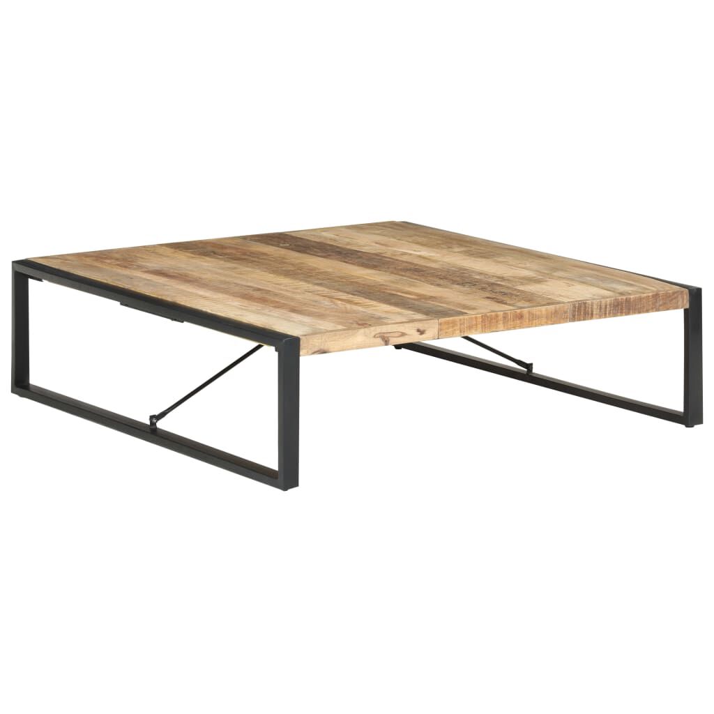 vidaXL Τραπεζάκι Σαλονιού 140 x 140 x 40 εκ. Ακατέργαστο Ξύλο Μάνγκο
