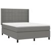vidaXL &Kappa;&rho;&epsilon;&beta;ά&tau;&iota; Boxspring &mu;&epsilon; &Sigma;&tau;&rho;ώ&mu;&alpha; & LED &Sigma;&kappa;.&Gamma;&kappa;&rho;&iota; 140x200 &epsilon;&kappa; &Upsilon;&phi;&alpha;&sigma;&mu;ά&tau;&iota;&nu;&omicron;