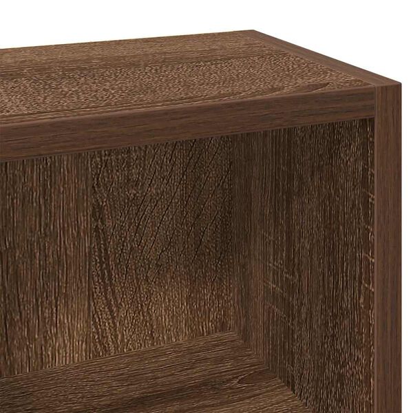 vidaXL Ντουλάπια CD 2 τεμ. Καφέ δρυς 21x16x93,5 εκ Επεξεργασμένο Ξύλο