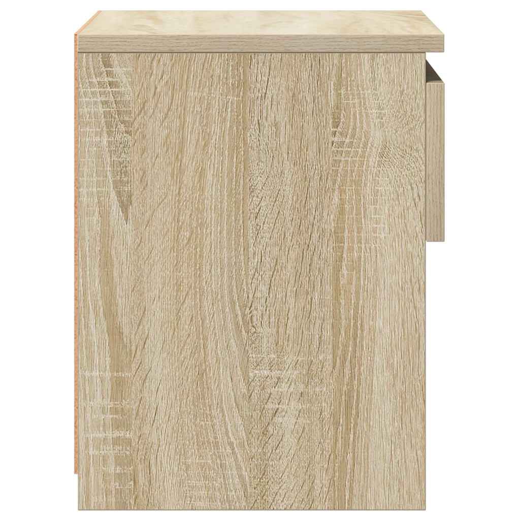 vidaXL Κομοδίνα 2 τεμ. Sonoma Δρυς 40 x 30 x 39 εκ. από Επεξ. Ξύλο
