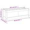vidaXL Ζαρντινιέρα 90 x 31 x 31 εκ. από Εμποτισμένο Ξύλο Πεύκου