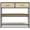 vidaXL Τραπέζι Κονσόλα Sonoma Δρυς 90x35x80 εκ. Επεξεργασμένο Ξύλο